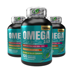 Omega 3-6-9 Greensofg 1300 mg | 100 Cápsulas | EPA + DHA | Salud Cerebral y Cardiovascular