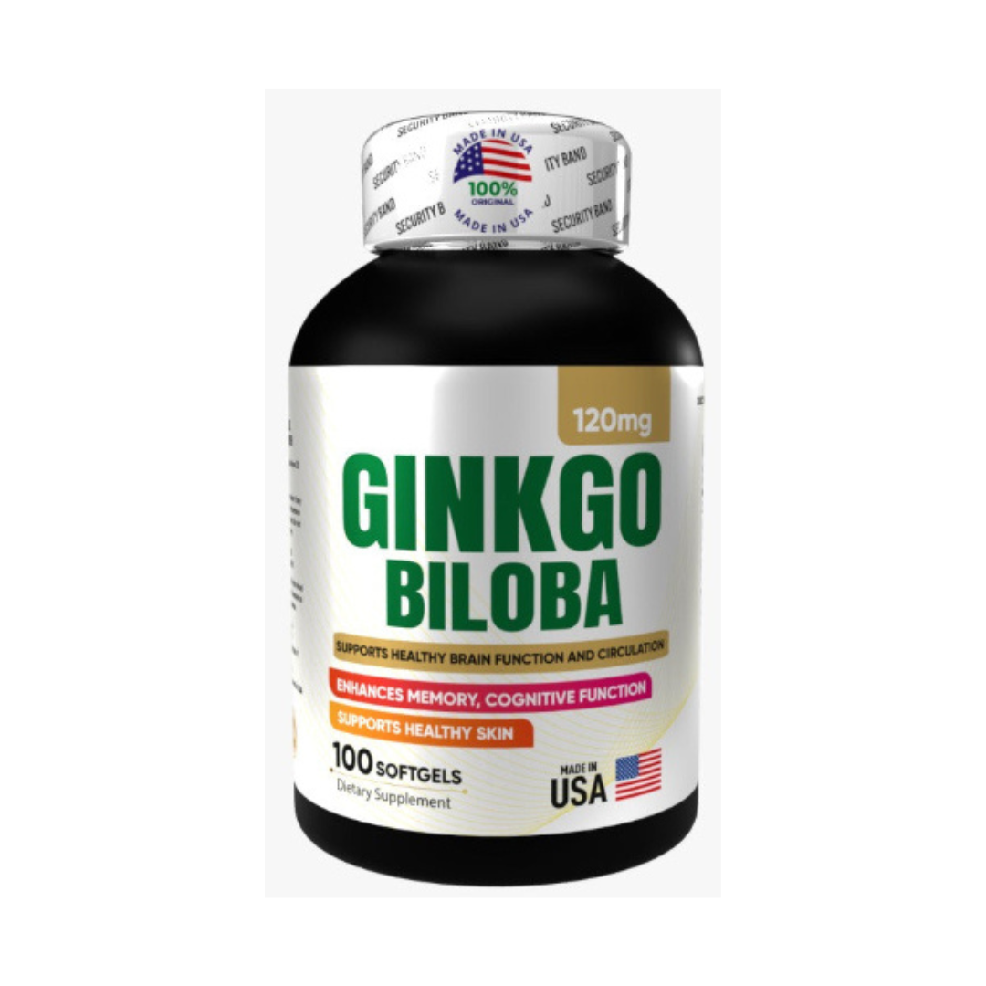 Ginkgo Biloba | Suplemento para Memoria, Concentración y Circulación Sanguínea | Sin Gluten Imagen principal del producto